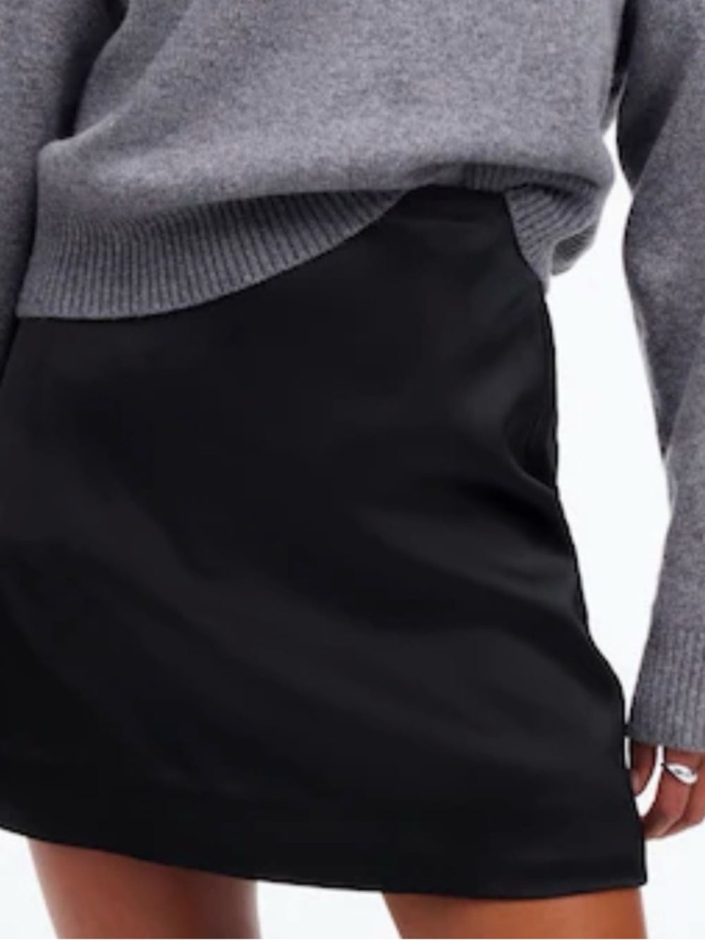 Madewell Satin Mini Skirt